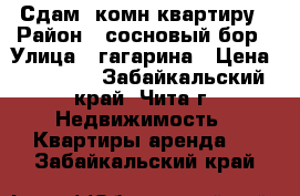 Сдам 1комн квартиру › Район ­ сосновый бор › Улица ­ гагарина › Цена ­ 15 000 - Забайкальский край, Чита г. Недвижимость » Квартиры аренда   . Забайкальский край